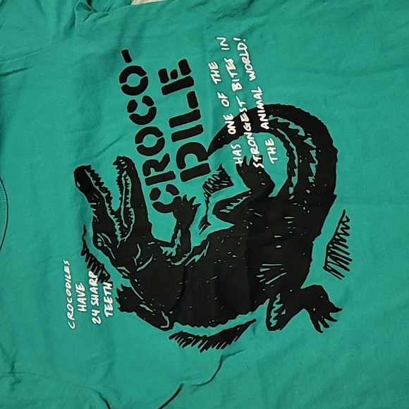 Oshkosh, Boy's T-shirt Size 8, Crocodile - Picture 4 of 12